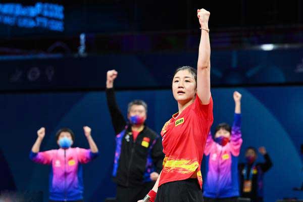 国乒女团3-0横扫日本队强势夺冠