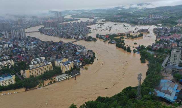 福建松溪现历史最大洪水洪涝严重