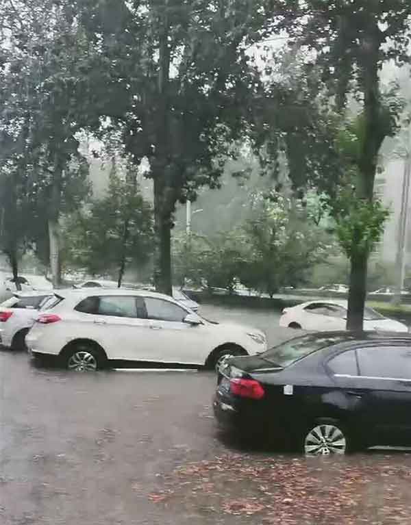 河南安阳暴雨全市公交停运