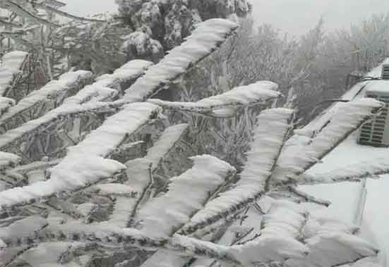 郑州出现大暴雪