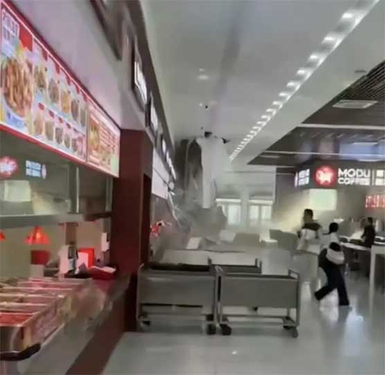 长春高校食堂吊顶垮塌!幸无伤亡引深思