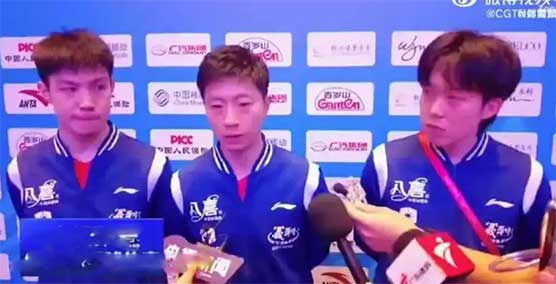 国乒名场面!王楚钦打趣让马龙珍惜采访机会