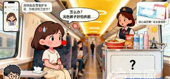 12306回应高铁不卖卫生巾：将优化服务！