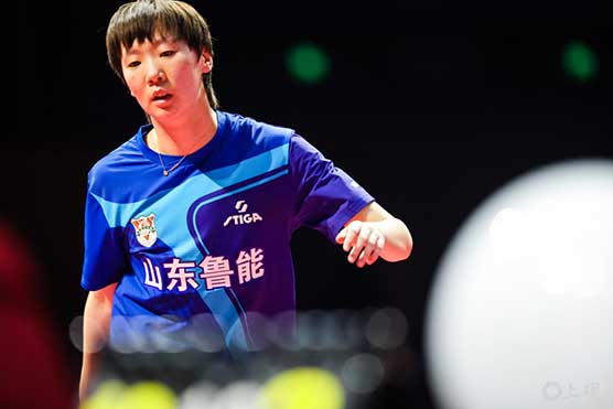 王曼昱独得2分！山东鲁能3-1晋级乒超女团决赛