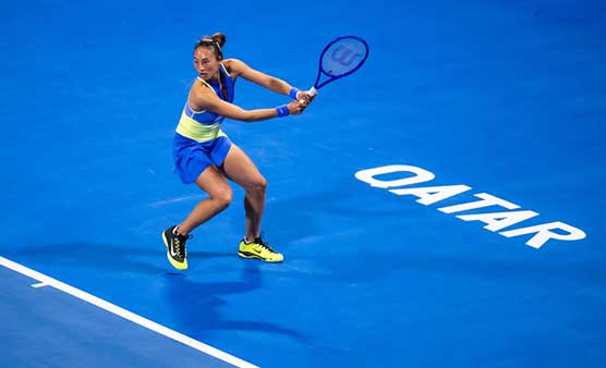 😭郑钦文不敌莱巴金娜，止步多哈站16强