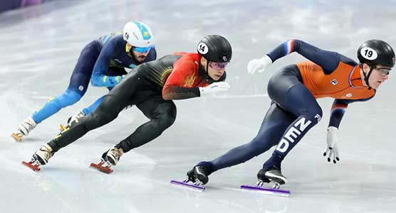 刘少昂摔倒，无缘男子500米A组决赛