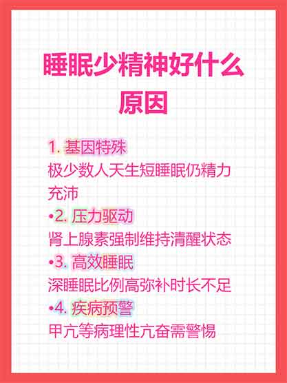 睡得少却精神？科学揭秘“短睡者”的秘密