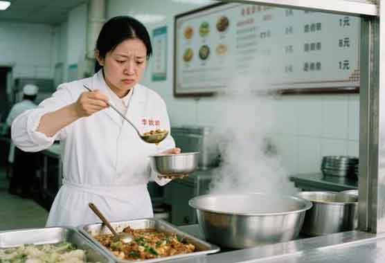 食堂阿姨一句叮嘱让全场响起掌声
