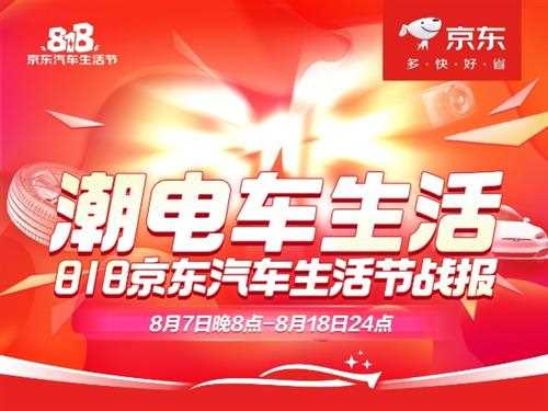  新能源消费爆发！818京东汽车生活节线上整车成交订单量同比增长383%