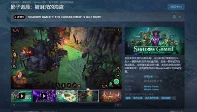 《影子诡局：被诅咒的海盗》Steam评价“好评如潮”