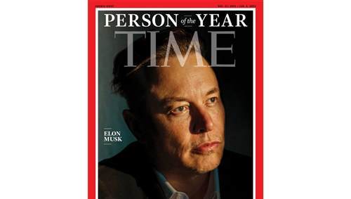 Elon Musk 正式登上《TIME》2021 年度风云人物