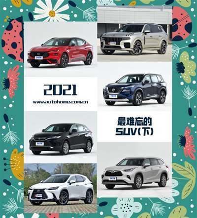 全新汉兰达领衔 2021最难忘的SUV（下）