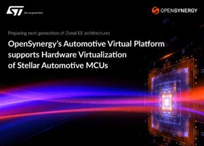 OpenSynergy与意法半导体合作 支持Stellar MCU的硬件虚拟化